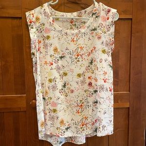 Pleione Bailey Double Pleat Floral Top